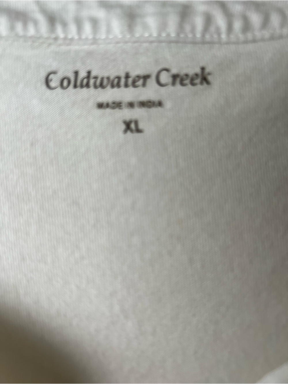 Coldwater Creek women’s XL V-neck sleeveless white top - Picture 4 of 6